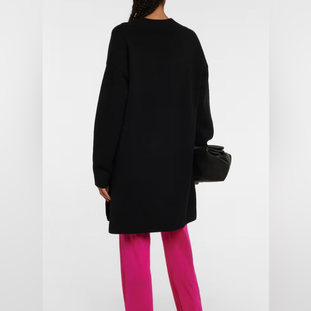Dries Van Noten Black tunic sweater dress 100% merino wool small - Picture 3 of 15